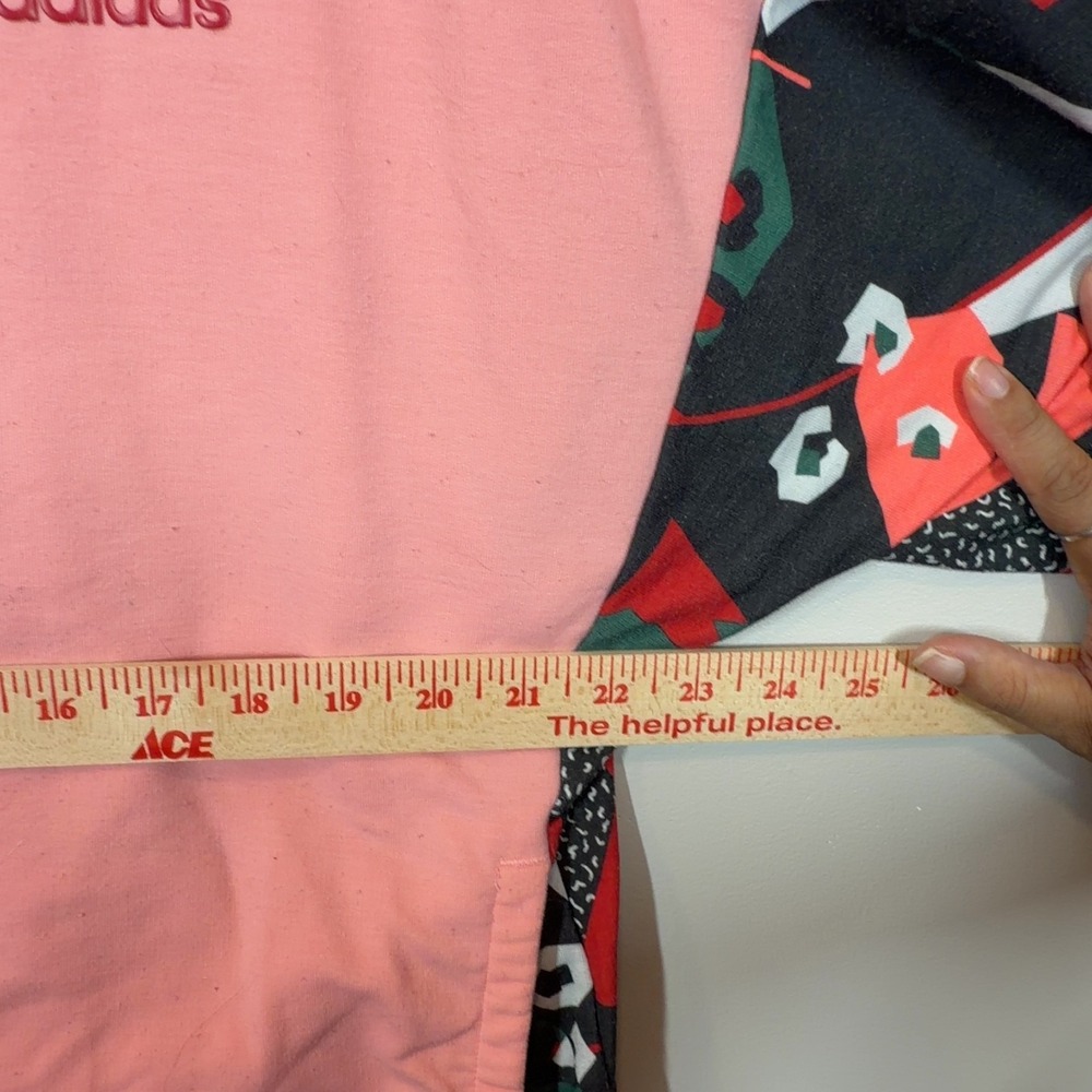Adidas Farm Rio Pink Full Zip Hoodie Womens Size M Geometric Patterned Sleeve - Picture 9 of 10
